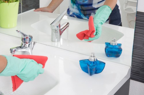 Reliable cleaning team working in a W2 residential property