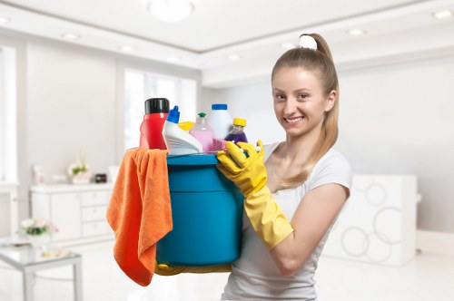 Local cleaners maintaining a commercial office in W2 with high-touch surface cleaning